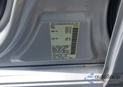 2016 Nissan Altima 2.5 from USA, damaged, VIN 1N4AL3APXGC126647